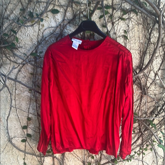 Christian Dior Vintage 100% Silk Top - Picture 3 of 9